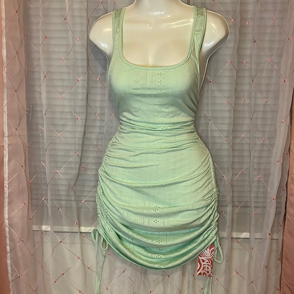 🫧Aqua Dress🫧Size M🫧Romwe🫧NEW🫧 - Picture 1 of 4